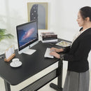 Pneumatic 55 x 27" Stand Desk with Rectangular Top