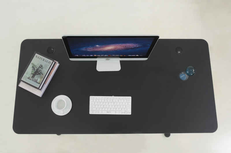 Pneumatic 55 x 27" Stand Desk with Rectangular Top