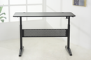 Pneumatic 55 x 27" Stand Desk with Rectangular Top