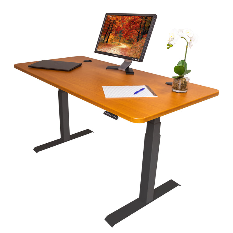 K Series 60" x 29.5" Standing Desk with Black Frame