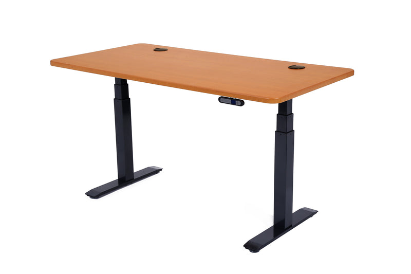 Flex Series 60" x 29.5" Standing Desk with Black Frame, Rectangular Top