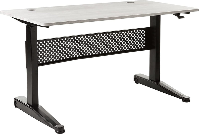 Pneumatic 55 x 27" Stand Desk with Rectangular Top