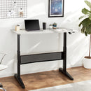 Pneumatic 55 x 27" Stand Desk with Rectangular Top