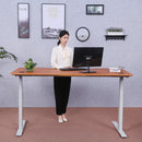 Elite Pro Series 71" x 33" Standing Desk with Off-White Frame