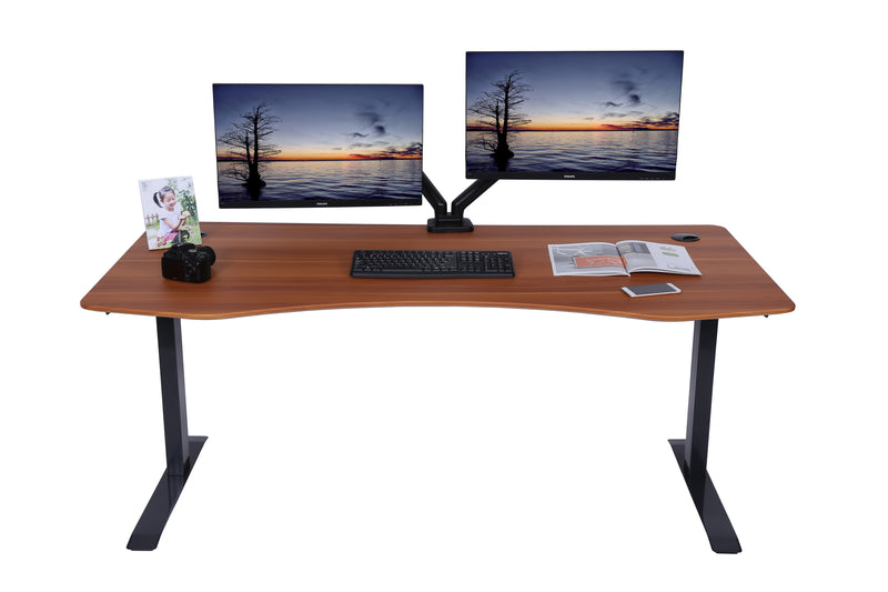 Elite Pro Series 71" x 33" Standing Desk with Black Frame