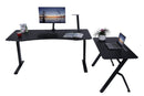 Elite Pro Series 71" x 33" Standing Desk with Black Frame