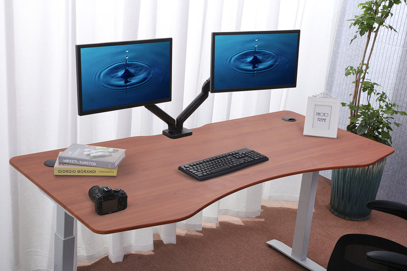 Elite Pro Series 71" x 33" Standing Desk with Off-White Frame