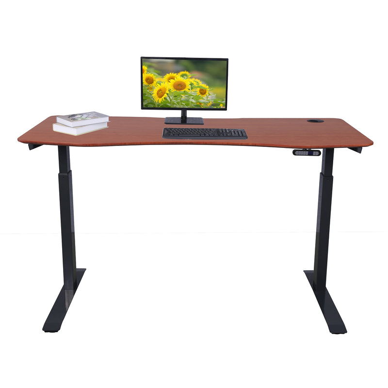 Elite Series 60" x 27" Standing Desk with 100% Natural Bamboo Top