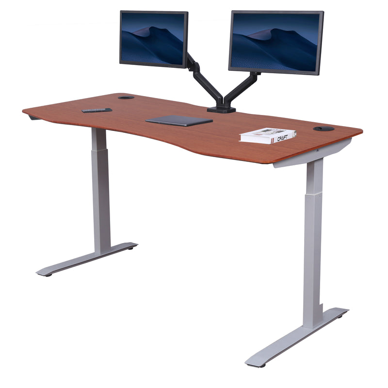 Elite Series 60" x 27" Standing Desk with 100% Natural Bamboo Top