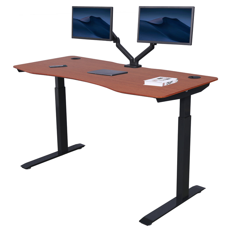 Elite Series 60" x 27" Standing Desk with 100% Natural Bamboo Top