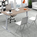 Elite Pro Series 60" x 27" Standing Desk with Off-White Frame