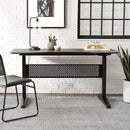 Pneumatic 55 x 27" Stand Desk with Rectangular Top