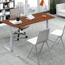 Elite Pro Series 60" x 27" Standing Desk with Off-White Frame