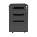 3-Drawer Metal Mobile File Cabinet with Locking Keys