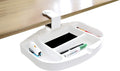 White Clamp-On Under Desk 360-Degree Swivel Drawer
