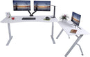Elite Series 60" W Electric Height Adjustable Standing Desk with Matching Color Compact Reception Side Desk