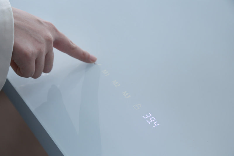Tempered Glass Lumi Series 47" Standing Desk
