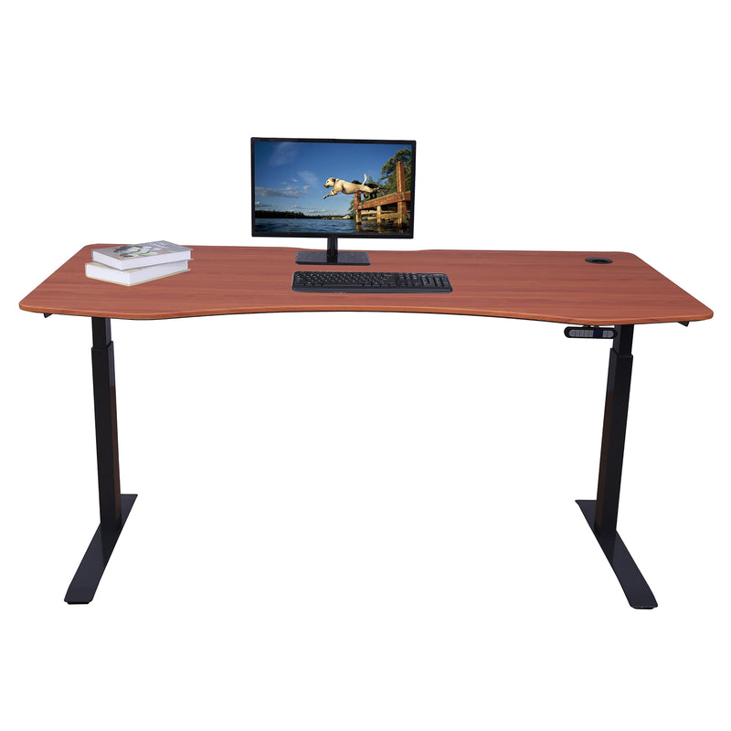 Elite Pro Series 71" x 33" Standing Desk with Black Frame