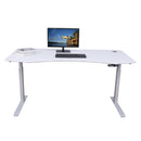 Elite Pro Series 60" x 27" Standing Desk with Off-White Frame