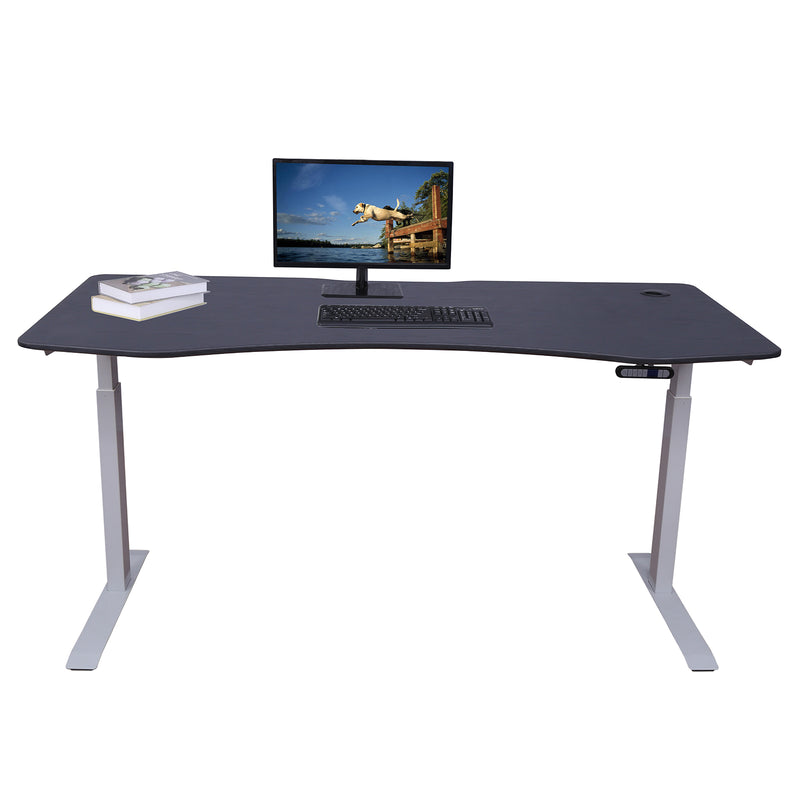 Elite Pro Series 71" x 33" Standing Desk with Off-White Frame