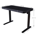 Tempered Glass Lumi Series 47" Standing Desk