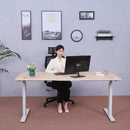 Elite Pro Series 71" x 33" Standing Desk with Off-White Frame