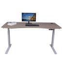 Elite Pro Series 71" x 33" Standing Desk with Off-White Frame