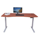 Elite Pro Series 71" x 33" Standing Desk with Off-White Frame