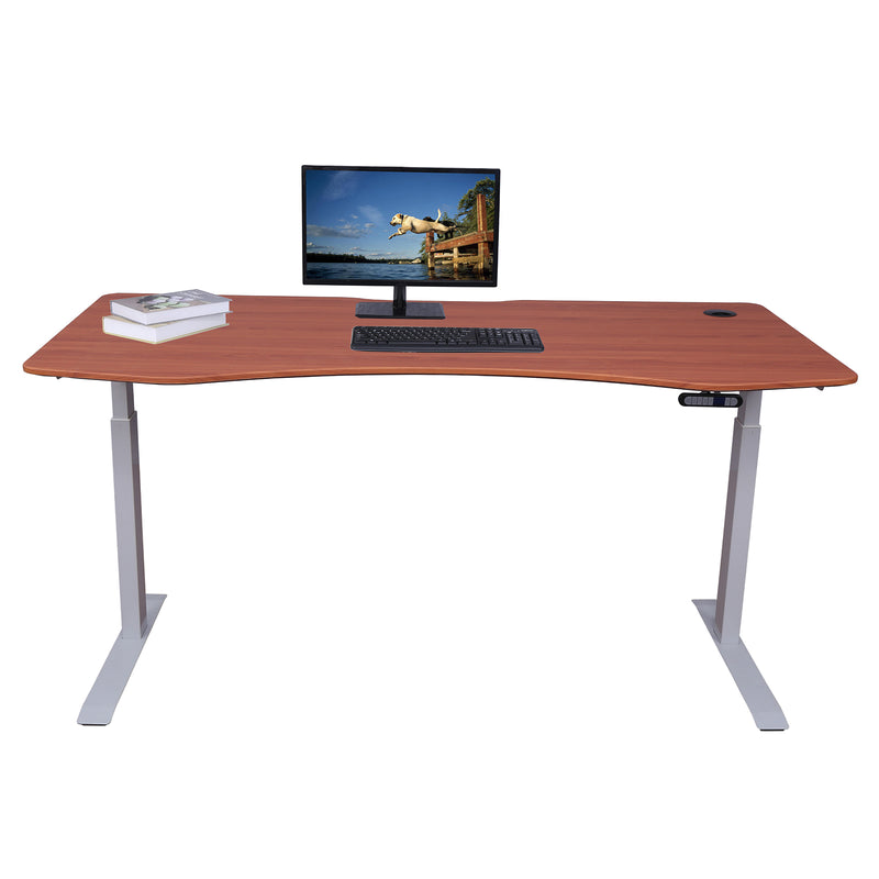 Elite Pro Series 71" x 33" Standing Desk with Off-White Frame