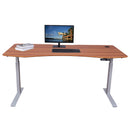 Elite Pro Series 71" x 33" Standing Desk with Off-White Frame