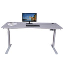 Elite Pro Series 71" x 33" Standing Desk with Off-White Frame