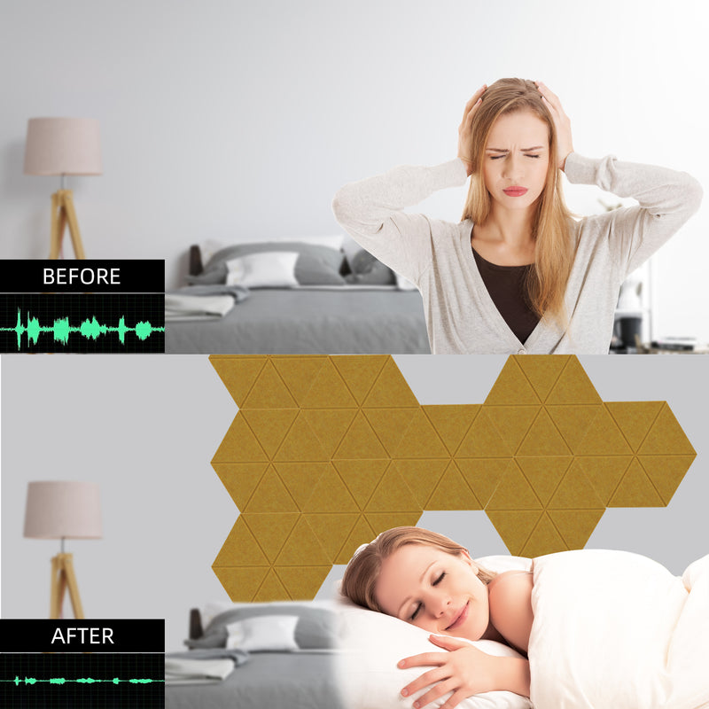 Artsonic Hexagon Acoustic Sound Absorbing Panel 12'' X 10'' X 0.4''
