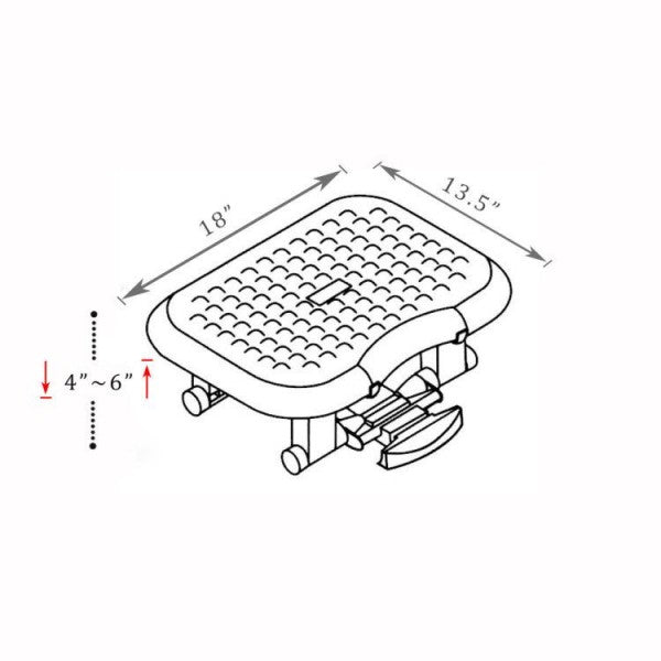 Adjustable Massaging Foot Rest