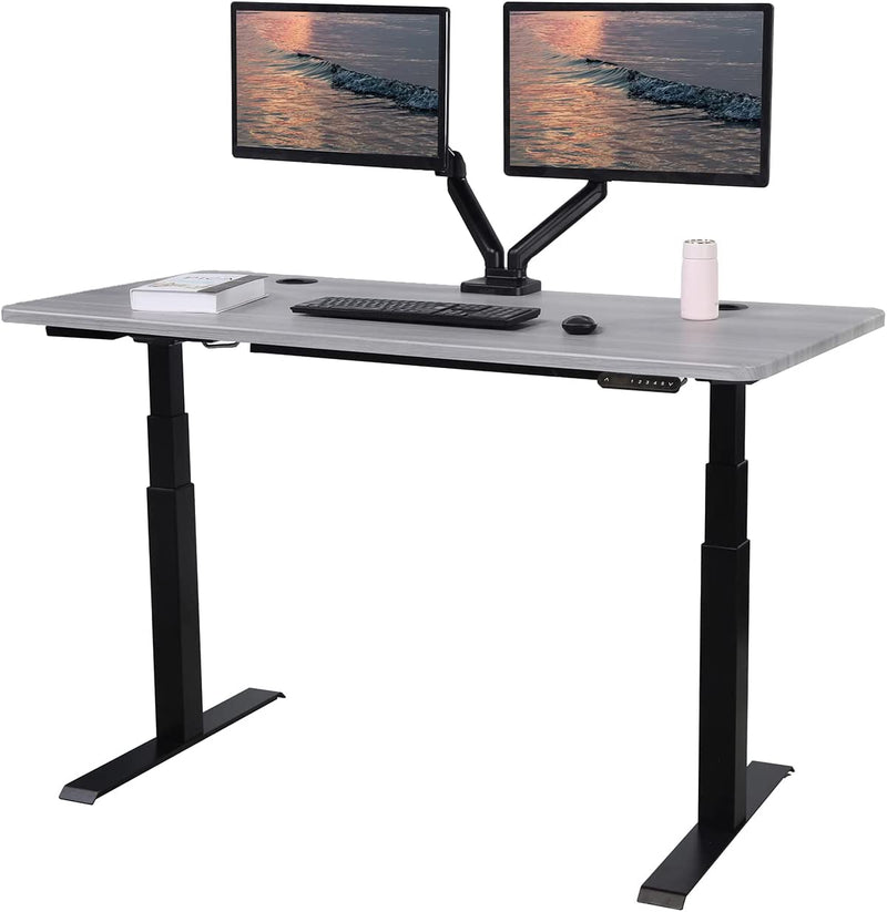Elite K Series 60" x 27" Standing Desk with Black Frame
