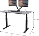 K Series 60" Standing Desk with Rectangular Top