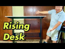 Pneumatic 55 x 27" Stand Desk with Rectangular Top