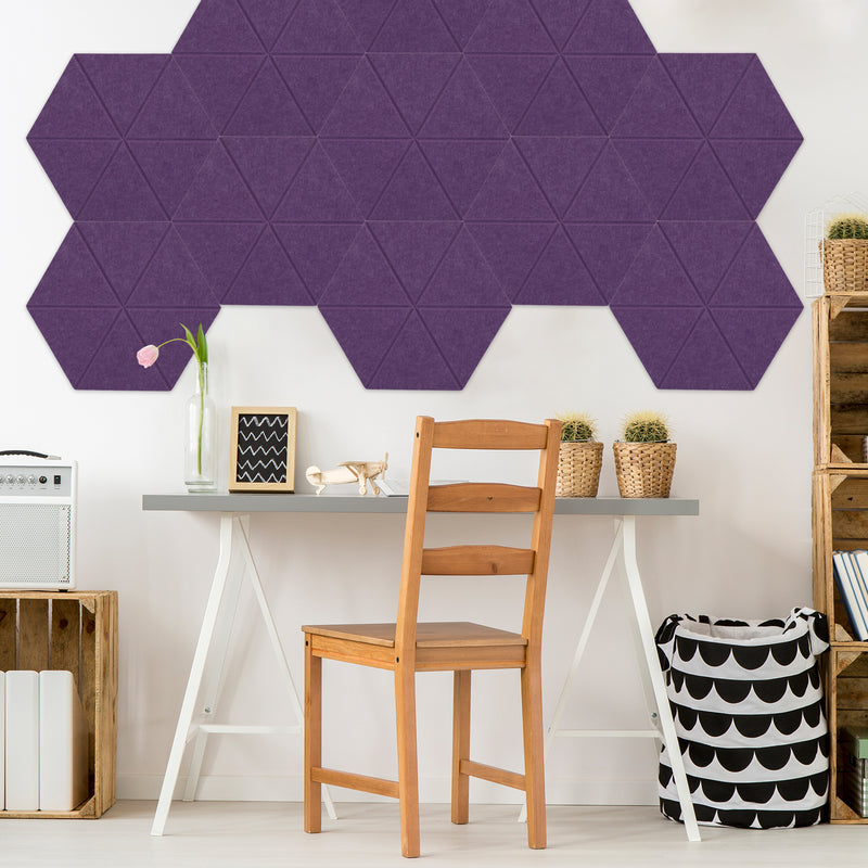 Artsonic Hexagon Acoustic Sound Absorbing Panel 12'' X 10'' X 0.4''