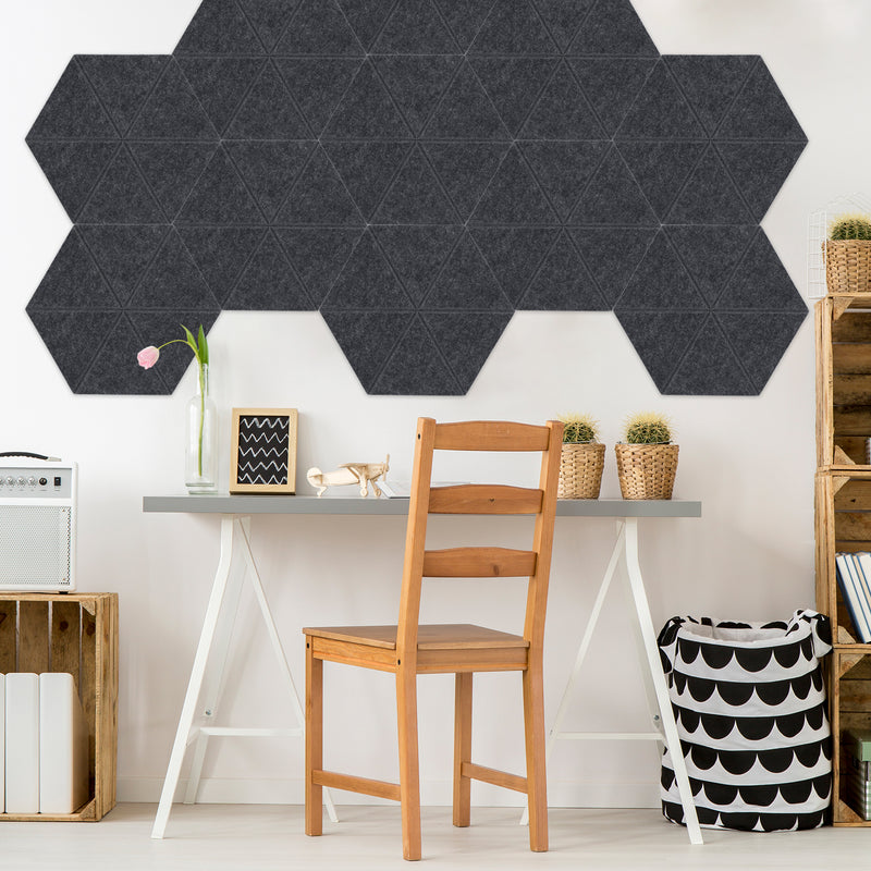 Artsonic Hexagon Acoustic Sound Absorbing Panel 12'' X 10'' X 0.4''