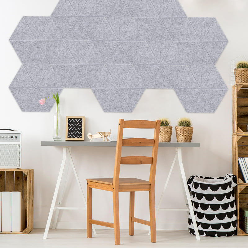 Artsonic Hexagon Acoustic Sound Absorbing Panel 12'' X 10'' X 0.4''