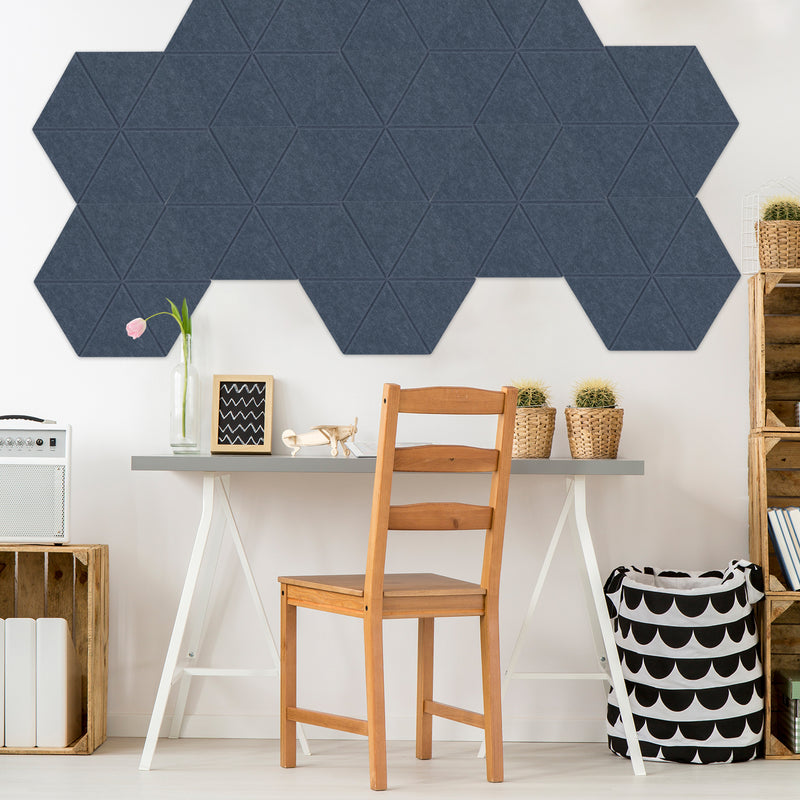 Artsonic Hexagon Acoustic Sound Absorbing Panel 12'' X 10'' X 0.4''