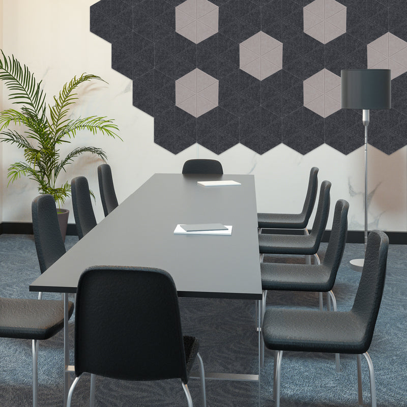 Artsonic Hexagon Acoustic Sound Absorbing Panel 12'' X 10'' X 0.4''