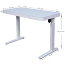 Tempered Glass Lumi Series 47" Standing Desk